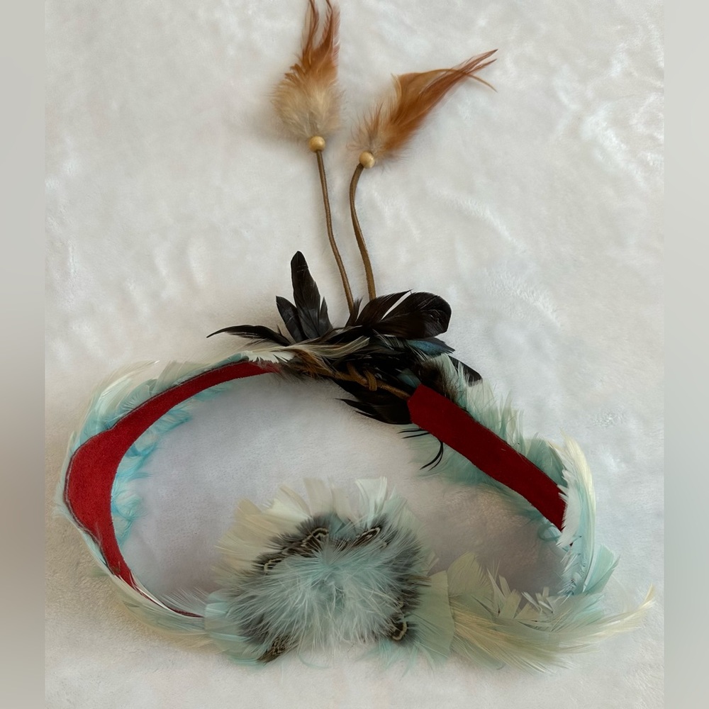NEW feather & suede headband. Festivals / halloween